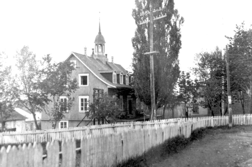 Old school with a little steeple