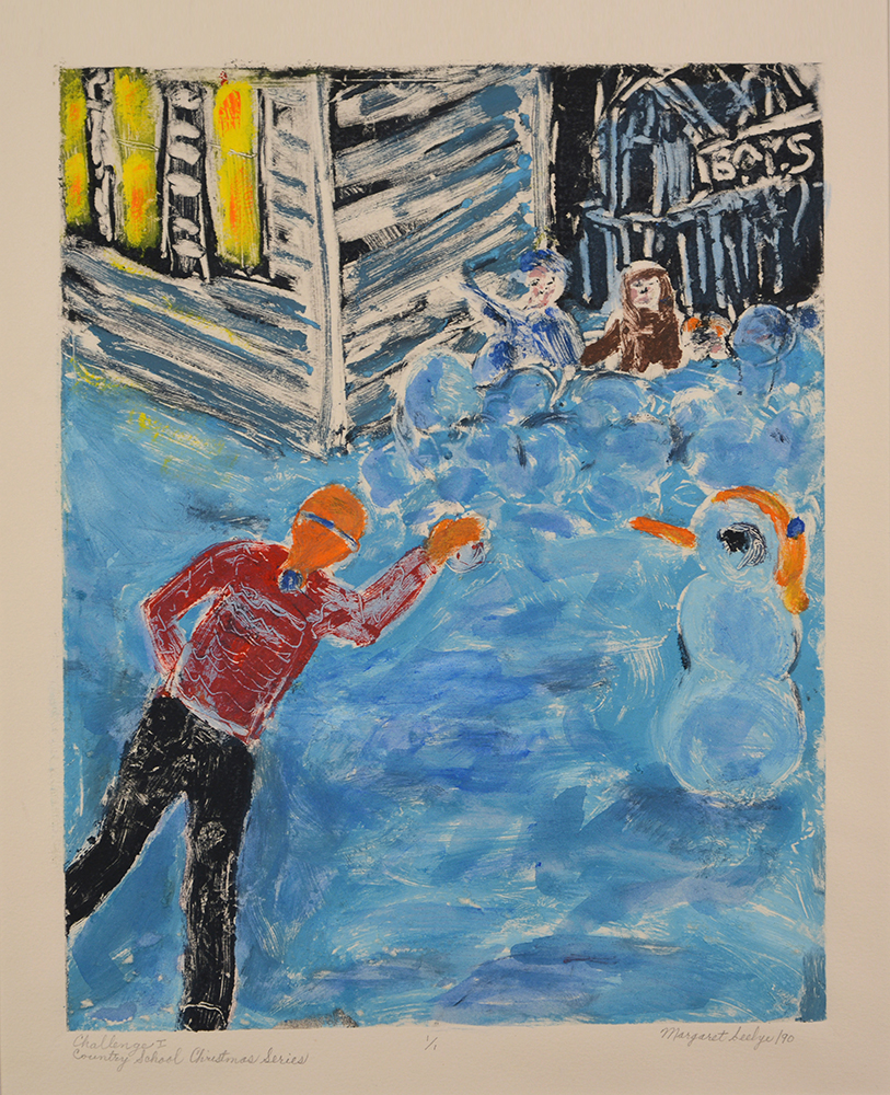 Children playing in the snow