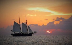 A schooner on the St. Lawrence River