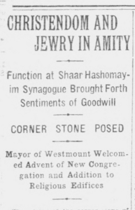 A headline excerpt from a newspaper article. The headline reads 